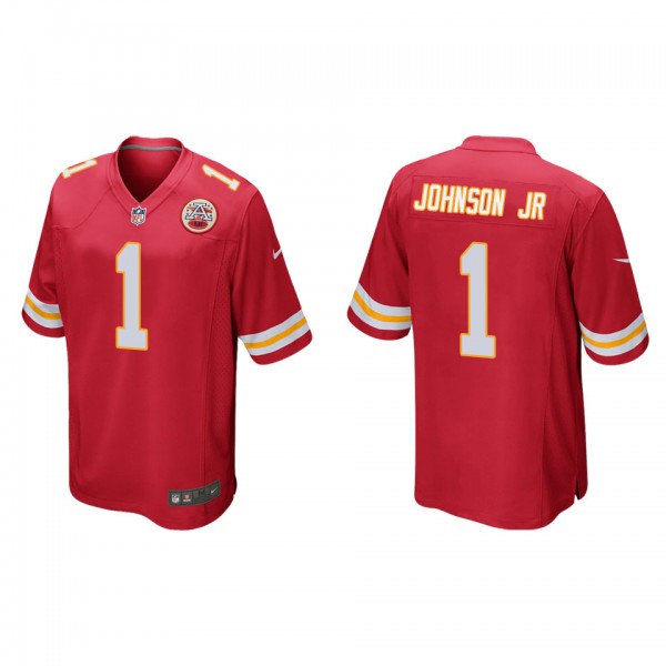 Men's Kansas City Chiefs Lonnie Johnson Jr. Red Game Jersey