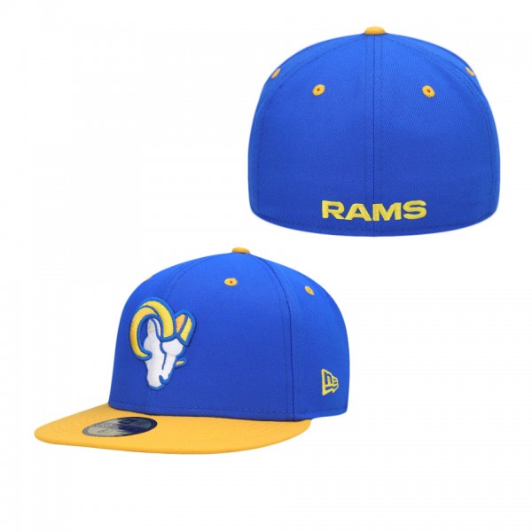 Men's Los Angeles Rams Royal Gold Flipside 59FIFTY...