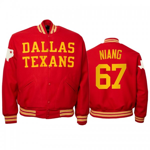 Dallas Texans Lucas Niang Red 1960 Authentic Vinta...