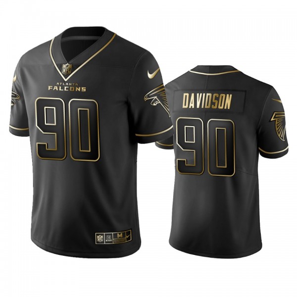 Marlon Davidson Falcons Black Golden Edition Vapor Limited Jersey