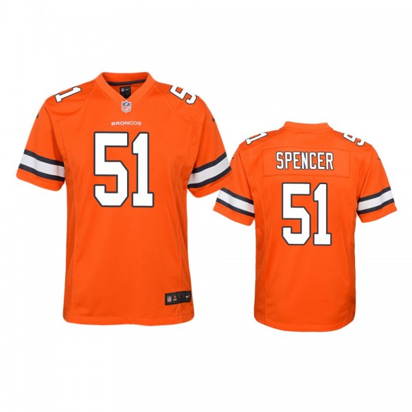Denver Broncos Marquiss Spencer Orange Color Rush ...