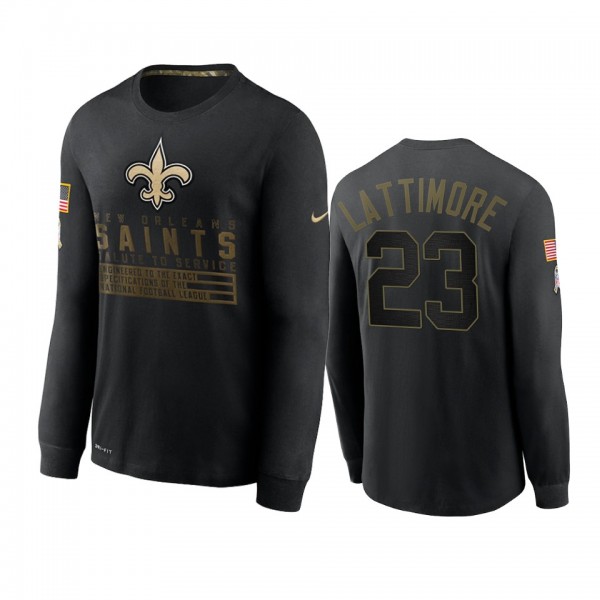 New Orleans Saints Marshon Lattimore Black 2020 Sa...