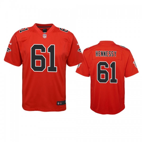 Atlanta Falcons Matt Hennessy Red Color Rush Game ...