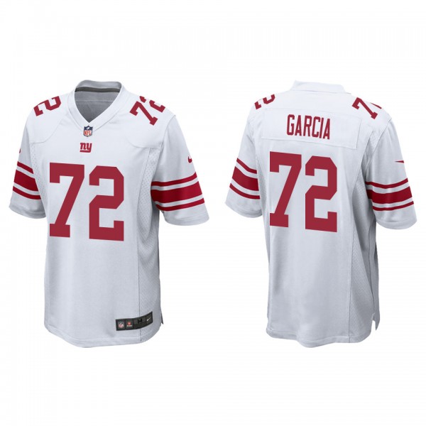 Men's New York Giants Max Garcia White Game Jersey