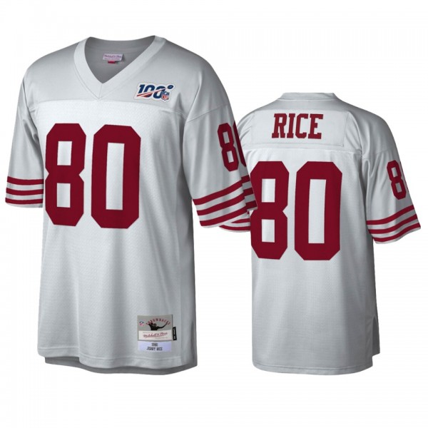 San Francisco 49ers Jerry Rice Platinum Platinum NFL 100 Legacy Jersey
