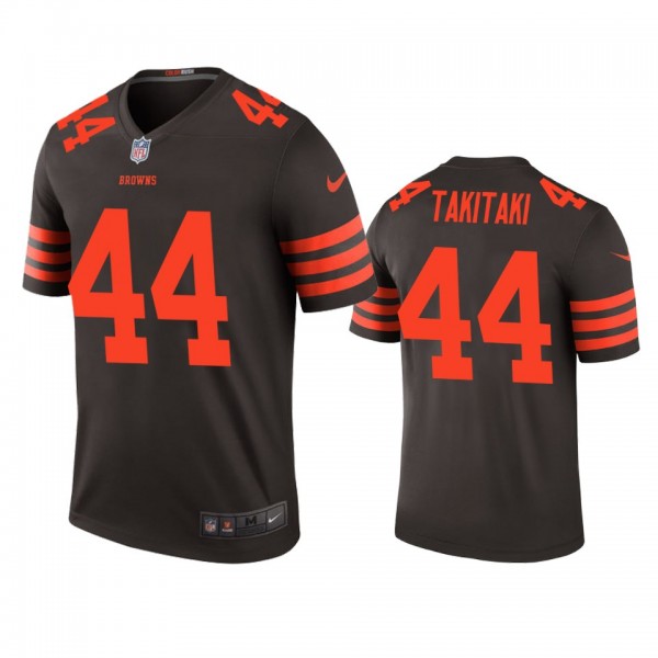 Cleveland Browns Sione Takitaki Brown 2019 NFL Dra...