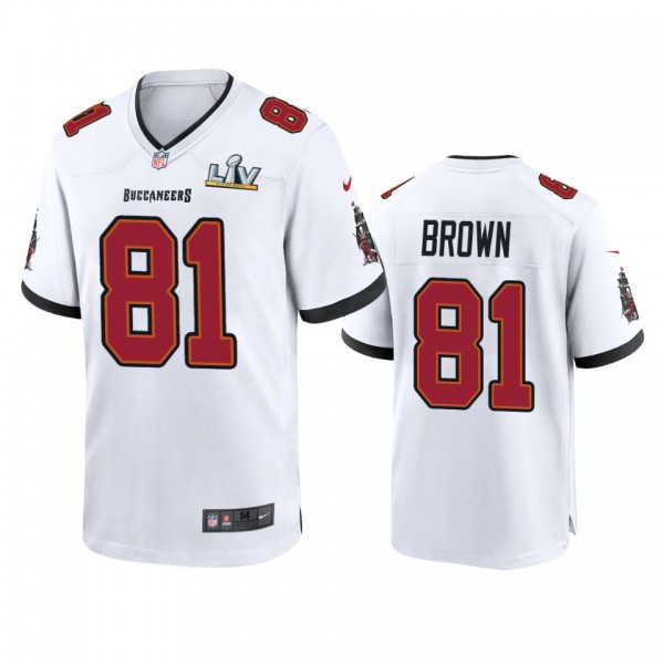 Tampa Bay Buccaneers Antonio Brown White Super Bow...