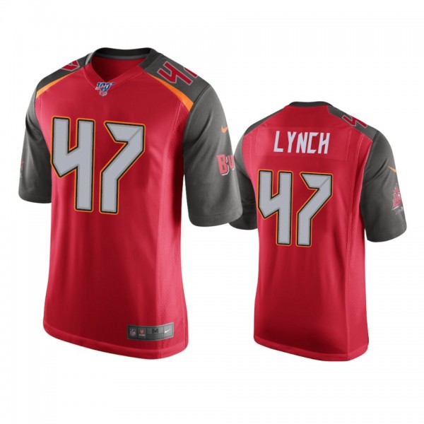 Tampa Bay Buccaneers John Lynch Red 100th Season G...