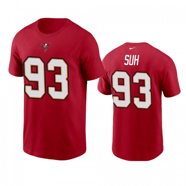 Men's Tampa Bay Buccaneers Ndamukong Suh Red Name ...