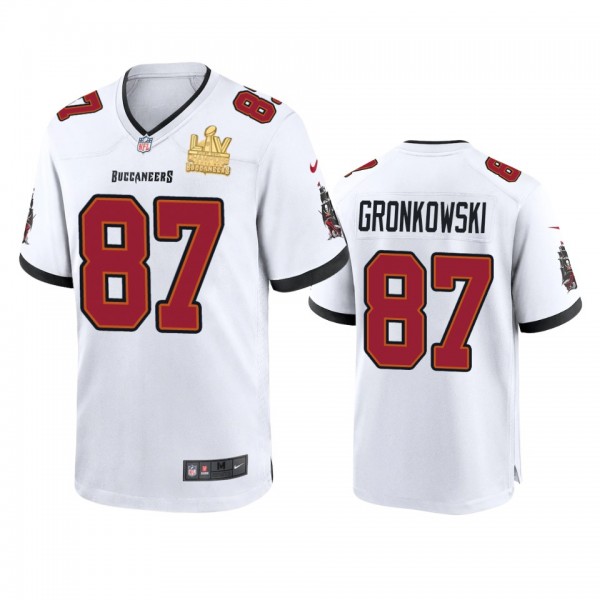 Tampa Bay Buccaneers Rob Gronkowski White Super Bo...