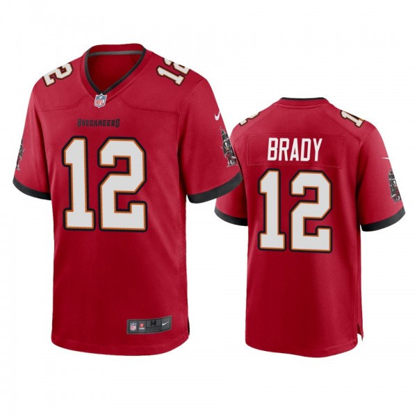 Tampa Bay Buccaneers Tom Brady Red 2020 Game Jerse...
