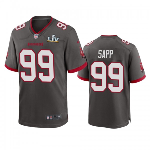 Tampa Bay Buccaneers Warren Sapp Pewter Super Bowl LV Game Jersey