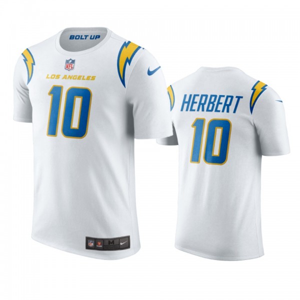 Men's Los Angeles Chargers Justin Herbert White Na...
