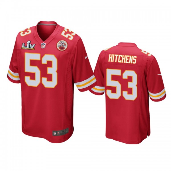 Kansas City Chiefs Anthony Hitchens Red Super Bowl LV Game Jersey