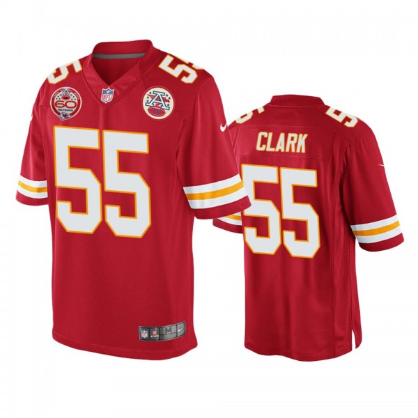 Kansas City Chiefs Frank Clark Red 60th Anniversar...