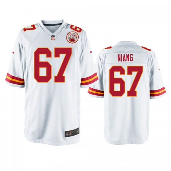 Kansas City Chiefs Lucas Niang White Game Jersey