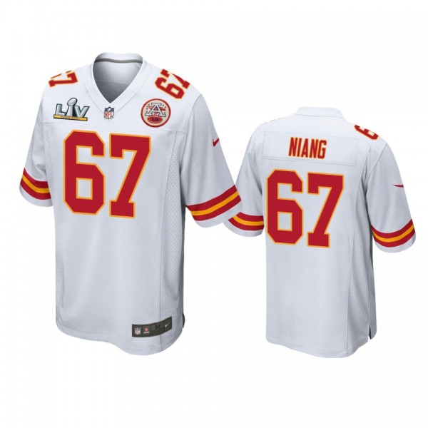 Kansas City Chiefs Lucas Niang White Super Bowl LV...