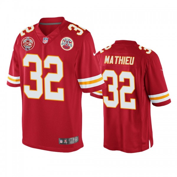 Kansas City Chiefs Tyrann Mathieu Red 60th Anniver...