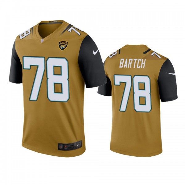 Jacksonville Jaguars Ben Bartch Bold Gold Color Ru...
