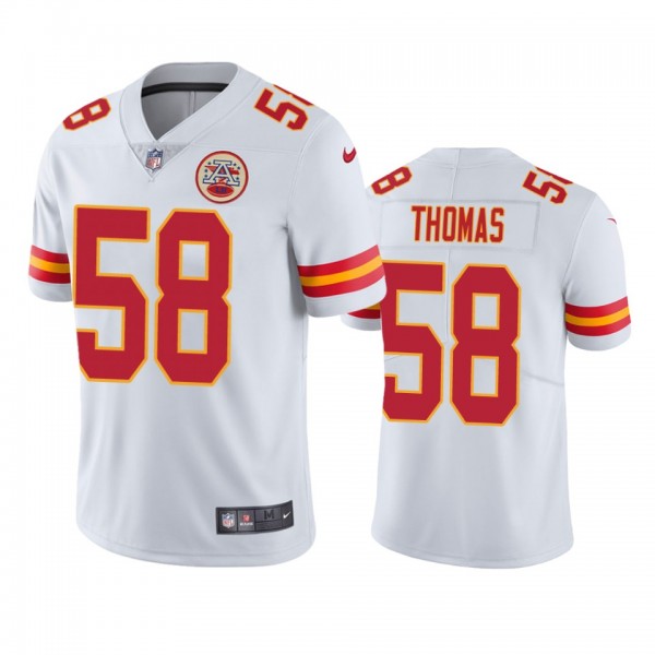 Kansas City Chiefs Derrick Thomas White Vapor Limi...