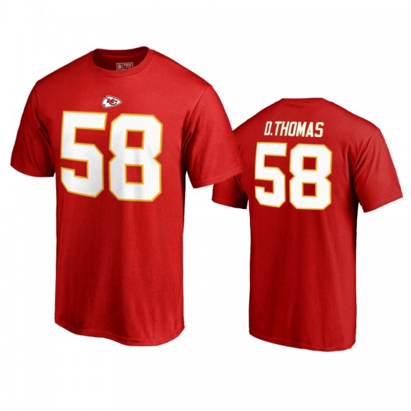 Kansas City Chiefs Derrick Thomas Red Authentic St...