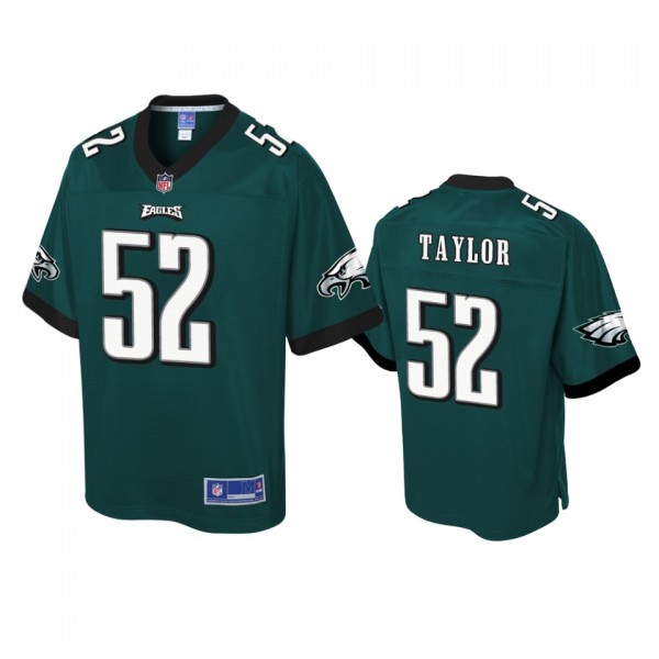 Philadelphia Eagles Davion Taylor Green Pro Line J...