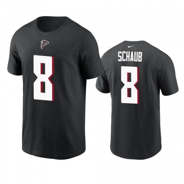 Men's Atlanta Falcons Matt Schaub Black Name &...