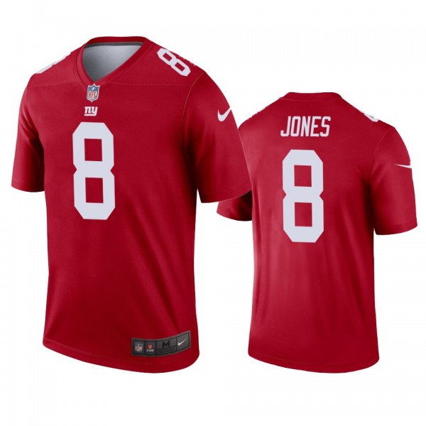 New York Giants Daniel Jones Red Inverted Legend J...