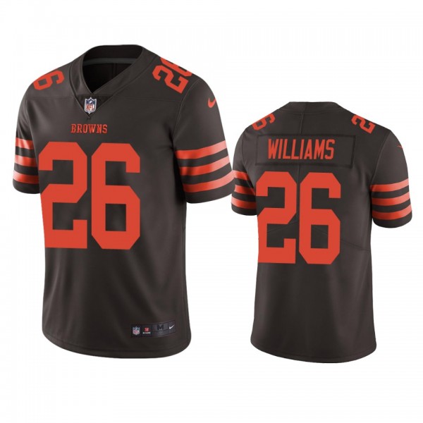 Cleveland Browns Greedy Williams Brown Color Rush Limited Jersey