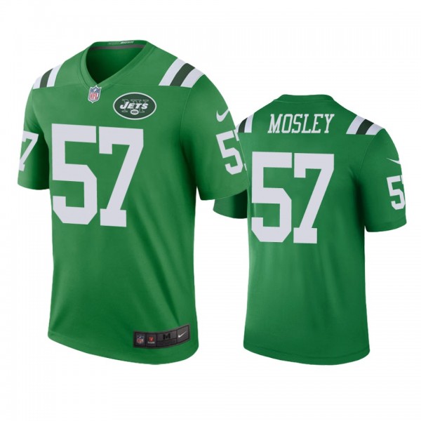 New York Jets #57 C.J. Mosley Green Color Rush Leg...