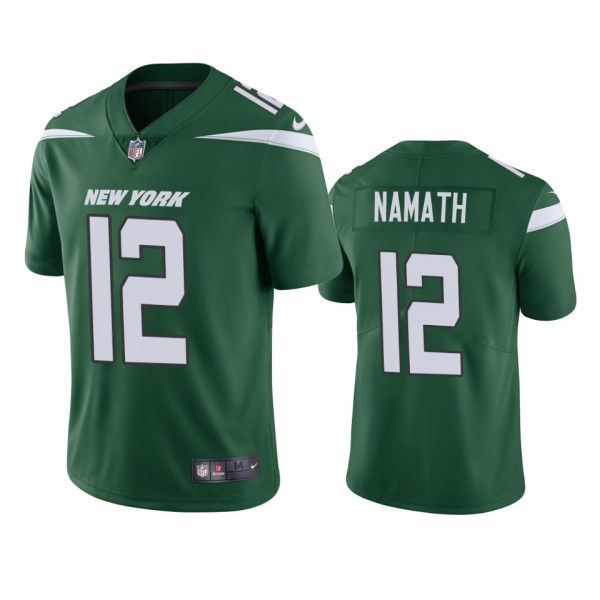 New York Jets #12 Joe Namath Green Vapor Untouchable Limited Jersey - Men's