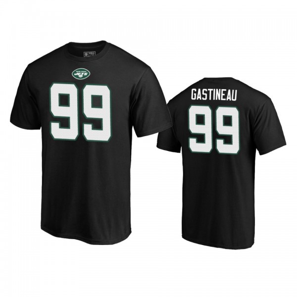 New York Jets Mark Gastineau Black Authentic Stack...