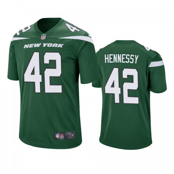 New York Jets #42 Thomas Hennessy Green 2019 Game ...