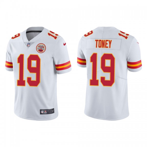 Men's Kansas City Chiefs Kadarius Toney White Vapo...