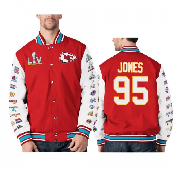 Kansas City Chiefs Chris Jones Red Super Bowl LV J...