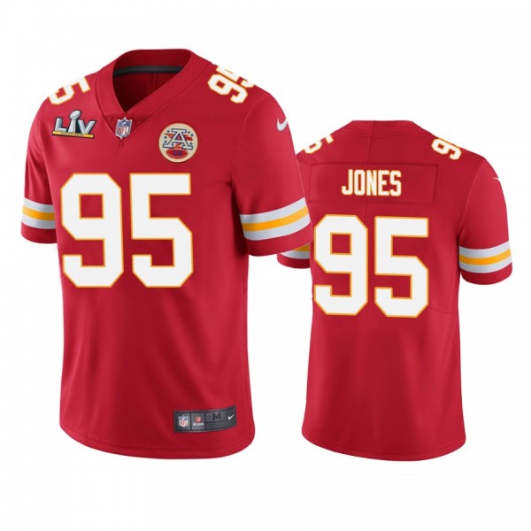 Kansas City Chiefs Chris Jones Red Super Bowl LV V...