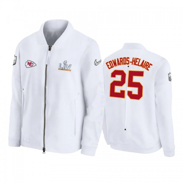 Kansas City Chiefs Clyde Edwards-Helaire White Sup...