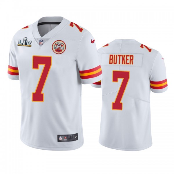 Kansas City Chiefs Harrison Butker White Super Bow...