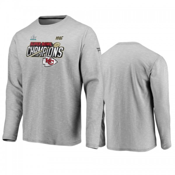 Men's Kansas City Chiefs Heather Gray Super Bowl L...