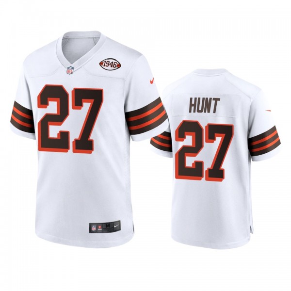 Cleveland Browns Kareem Hunt White 1946 Collection...