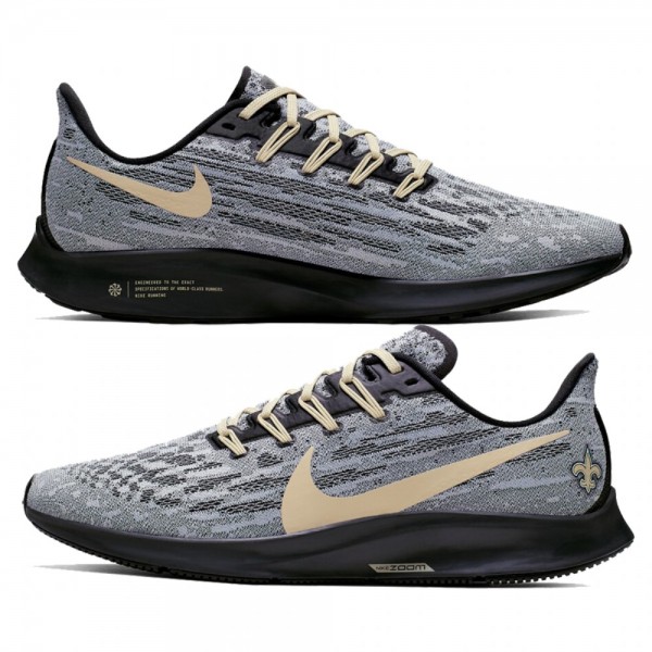 Men's Nike Air Zoom Pegasus 36 New Orleans Saints ...