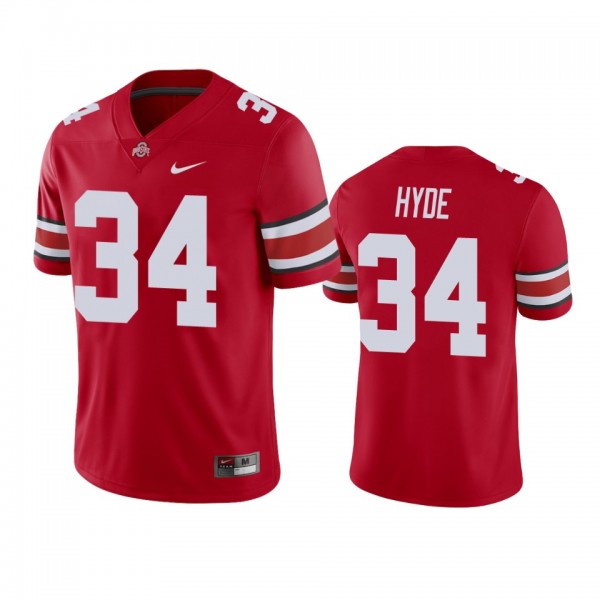 Men's Ohio State Buckeyes Carlos Hyde Red College ...