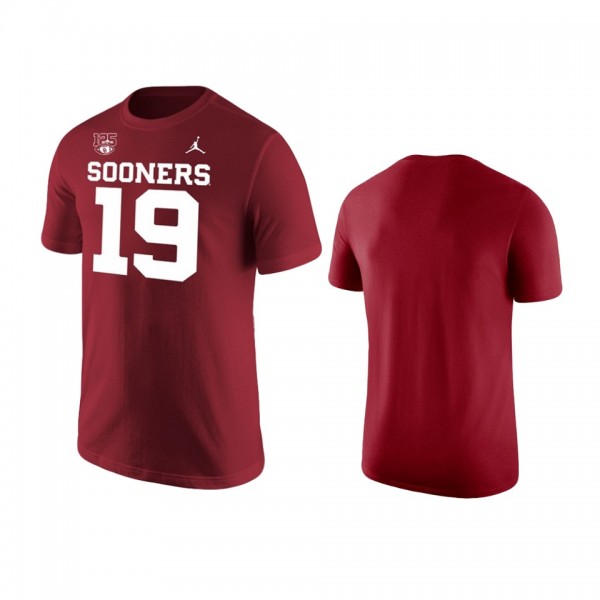 Oklahoma Sooners Crimson 125th Football Season Cotton T-Shirt