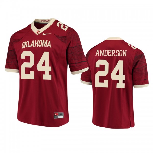 Oklahoma Sooners Rodney Anderson Maroon College Football Limited Jersey