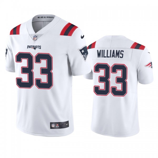 New England Patriots Joejuan Williams White 2020 V...