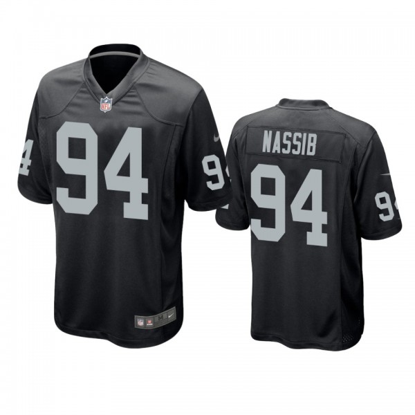 Las Vegas Raiders Carl Nassib Black Game Jersey