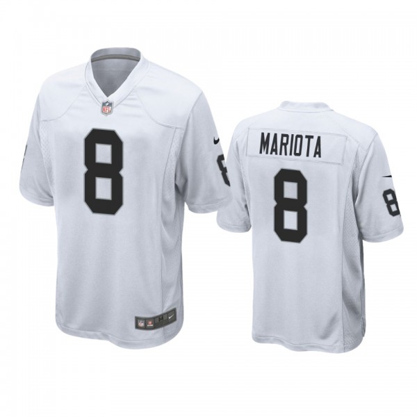 Las Vegas Raiders Marcus Mariota White Game Jersey