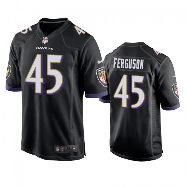 Baltimore Ravens Jaylon Ferguson Black 2019 NFL Draft Game Jersey