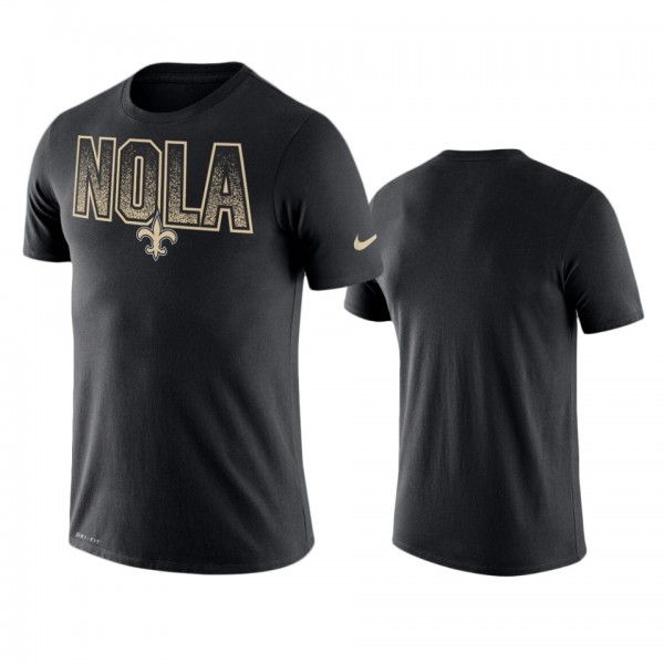 New Orleans Saints Black Local Verbiage Performanc...