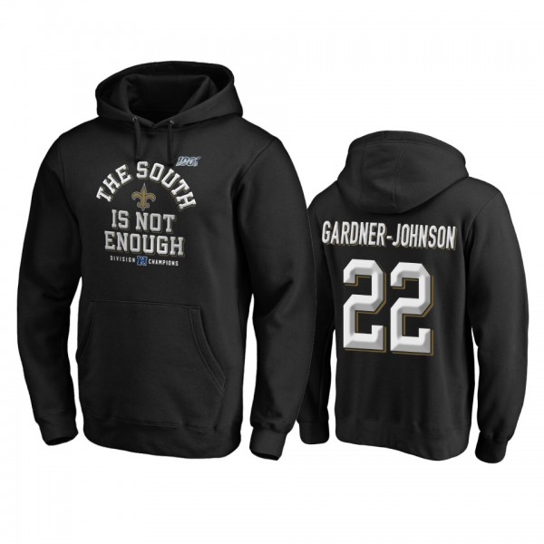 New Orleans Saints Chauncey Gardner-Johnson Black 2019 NFC South Division Champions Cover Two Pullover Hoodie